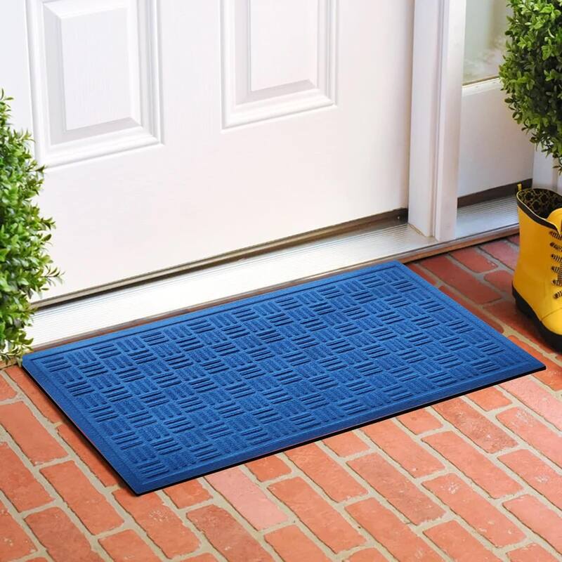 A1HC New All Weather Superior Dirt and Moisture Absorbing Polypropylene Door Mat with Non-Slip Backing for Inside Outside Use