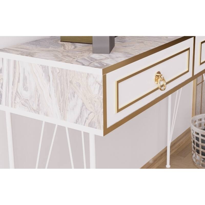 Ardeno Metal Legs Wood Base Console Table