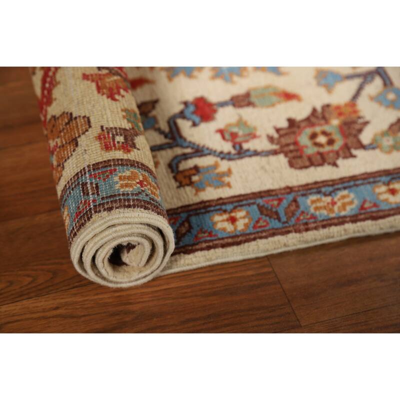 Floral Kazak Oriental Foyer Rug Hand-Knotted Wool Carpet - 2'0"x 3'0"