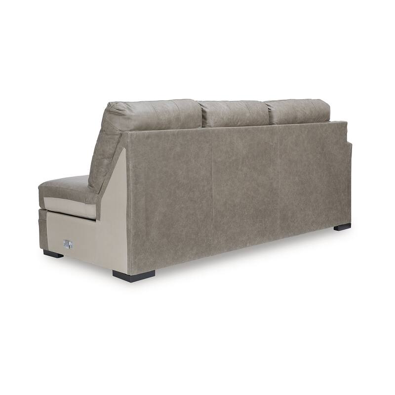 Signature Design by Ashley Amuleto Brown 2-Piece Sectional with Chaise - 124"W x 86"D x 40"H