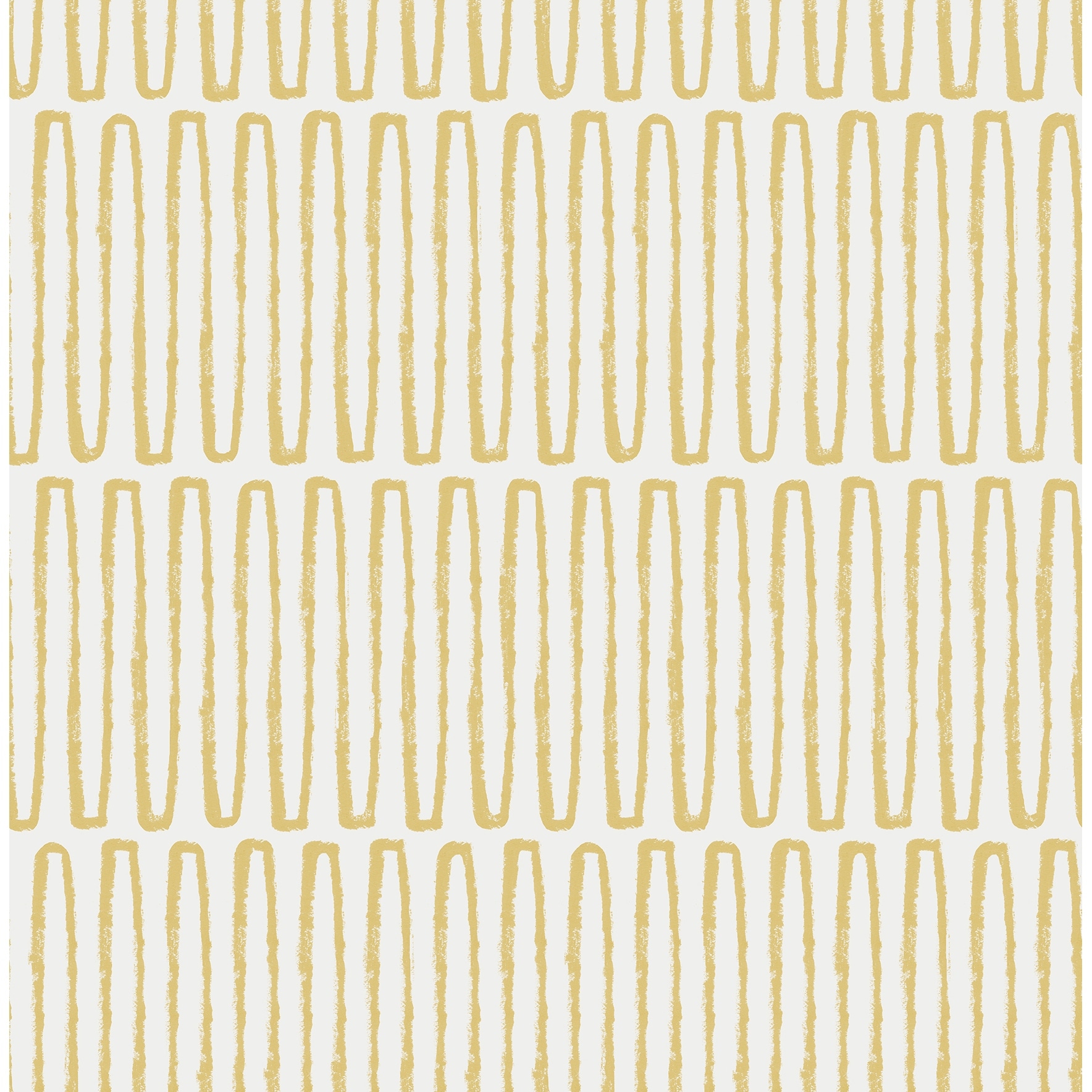 A-Street Prints Lars Mustard Retro Wave Wallpaper