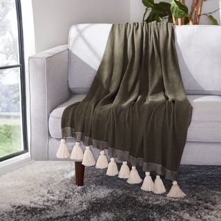 SAFAVIEH Farid Cotton 50 x 60-inch Accent Throw Blanket - Bed Bath