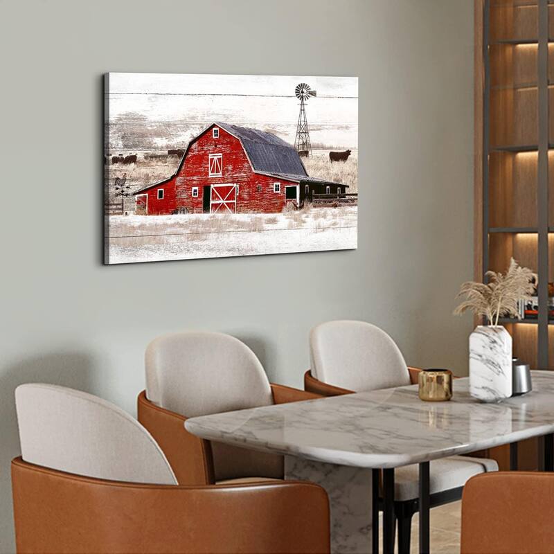 Barn Wall Art Country Red Barn Pictures Wall Decor