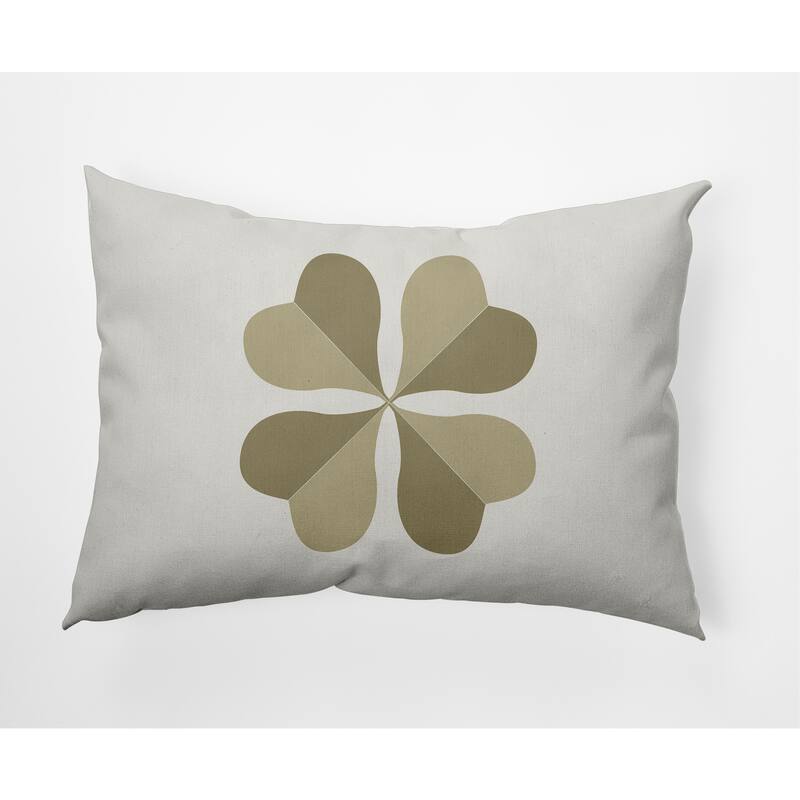 Lucky Clover St. Patrick's Day Decorative Throw Pillow - 14" x 20" - Sustainable Green