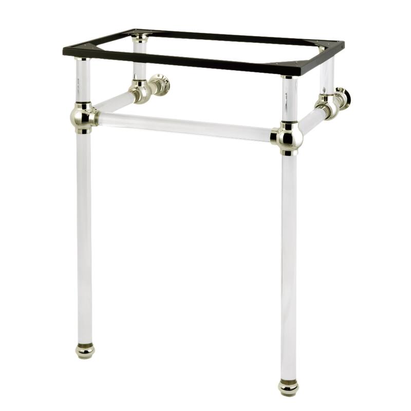 Kingston Brass Templeton Acrylic Console Sink Legs - Polished Nickel