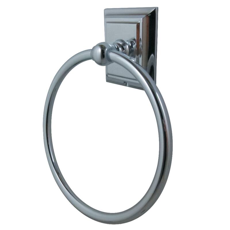 Kingston Brass Millennium Towel Ring - Polished Chrome