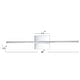 preview thumbnail 37 of 105, Conley 28" Dimmable Integrated LED Metal Wall Sconce, by JONATHAN Y