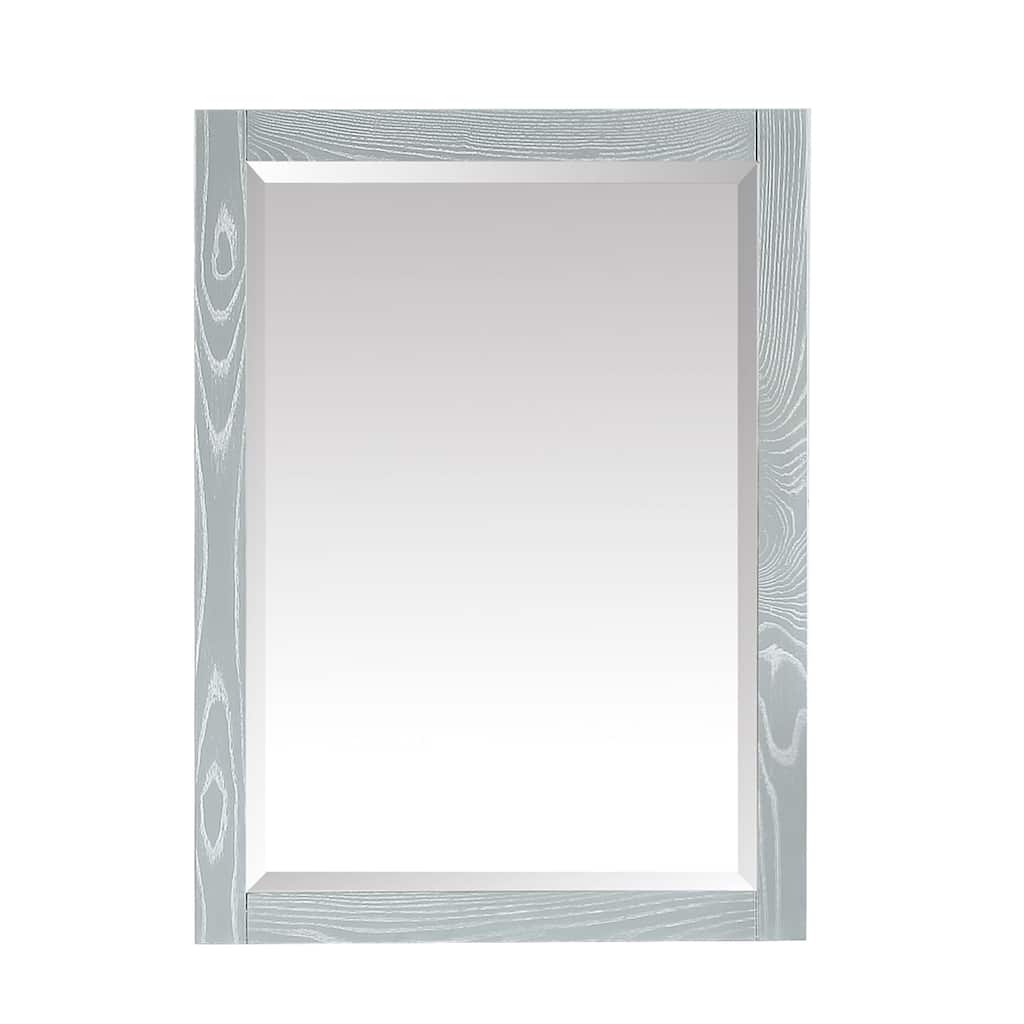 Azzuri Riley 32" x 24" Rectangular Framed Beveled Edge Mirror