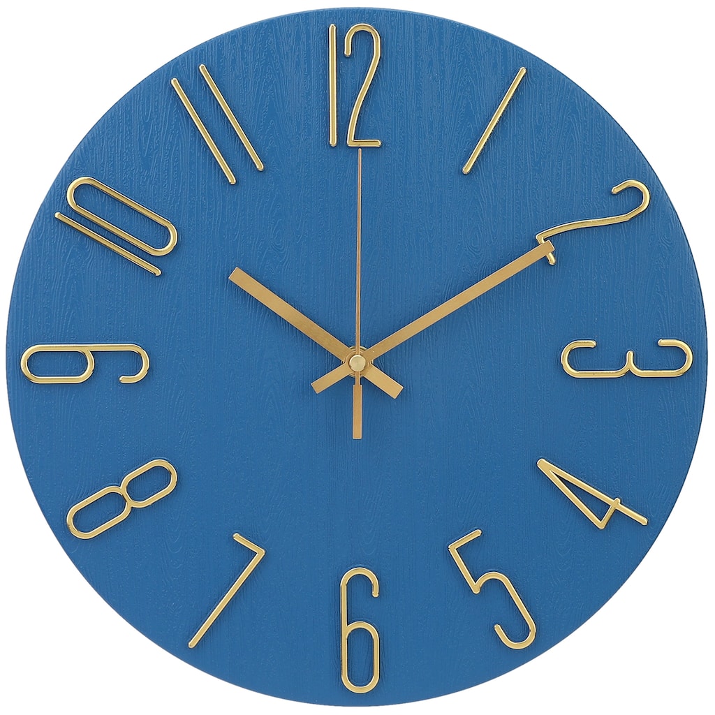 Wall Clock Silent Non-Ticking Analog Clocks Battery Operated Classic Decorative for Kitchen, Office, Bedroom 12 inch - 12 Inch