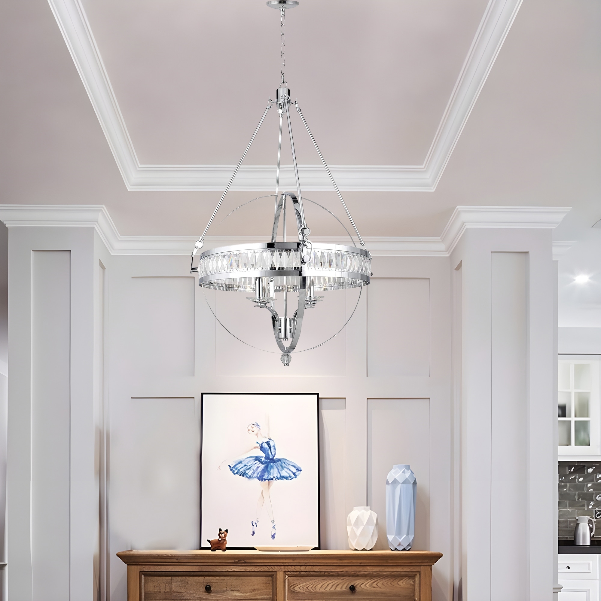 Crystal orb light top