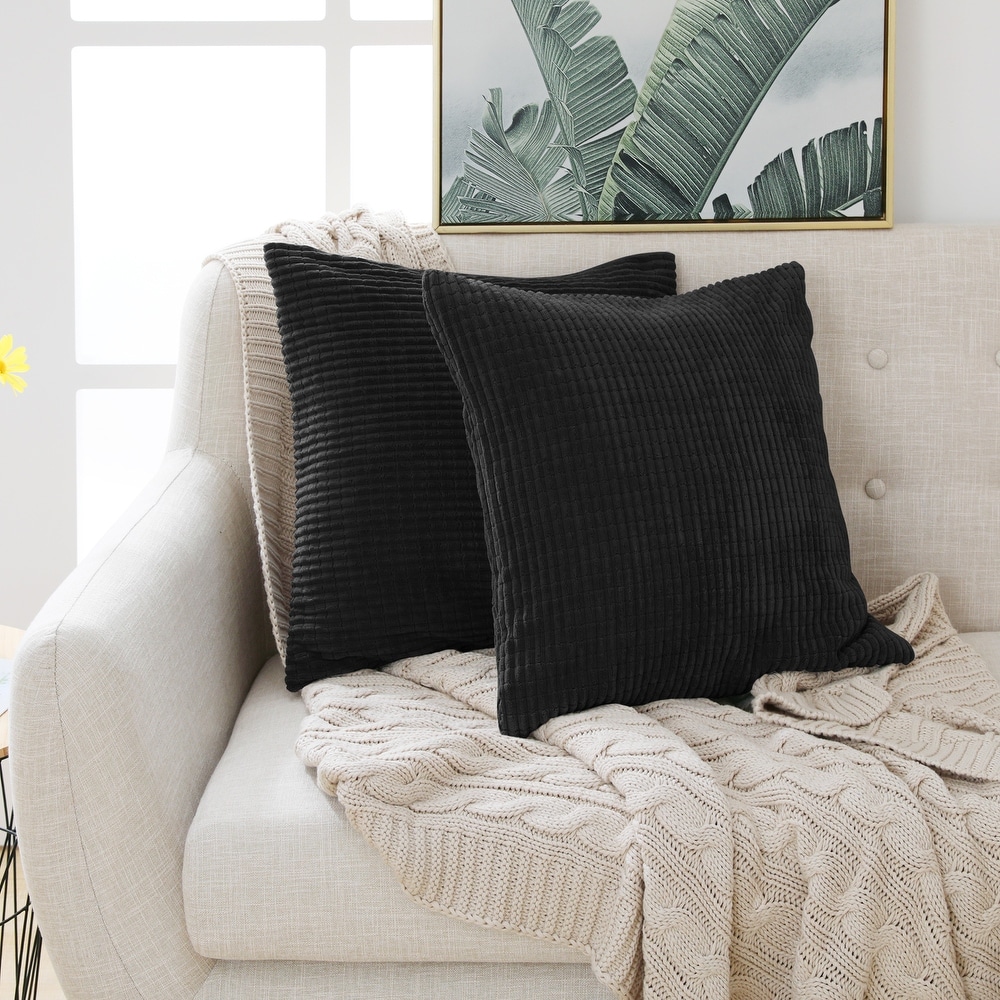 Black Modern Contemporary Throw Pillows Bed Bath Beyond