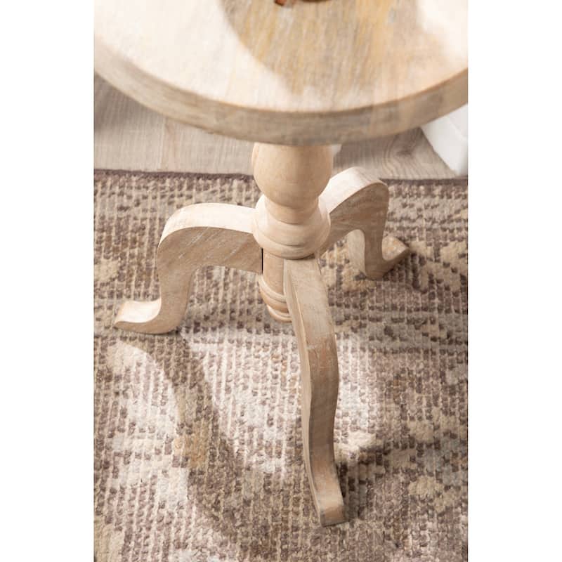Kate and Laurel Tourneaux Wood Side Table