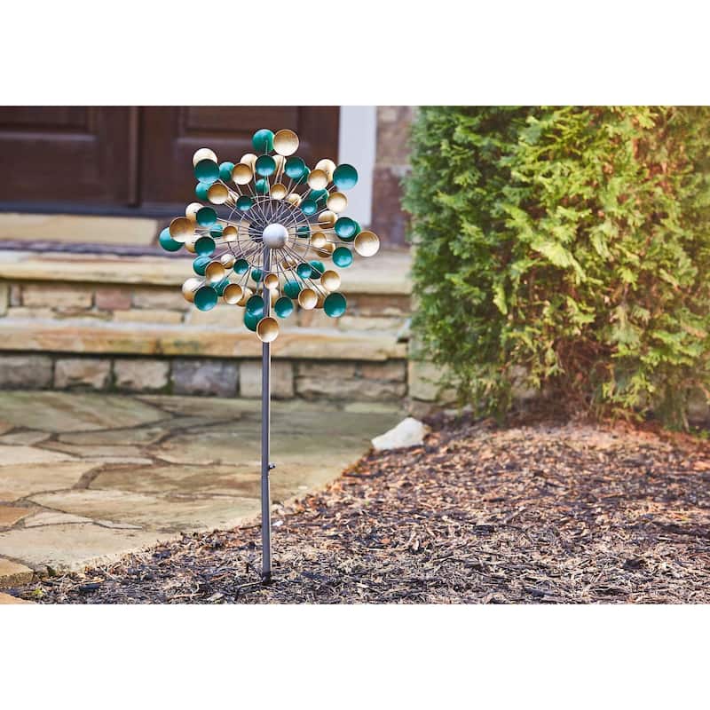 Southern Patio Lots of Dots Wind Spinner Yard Stake