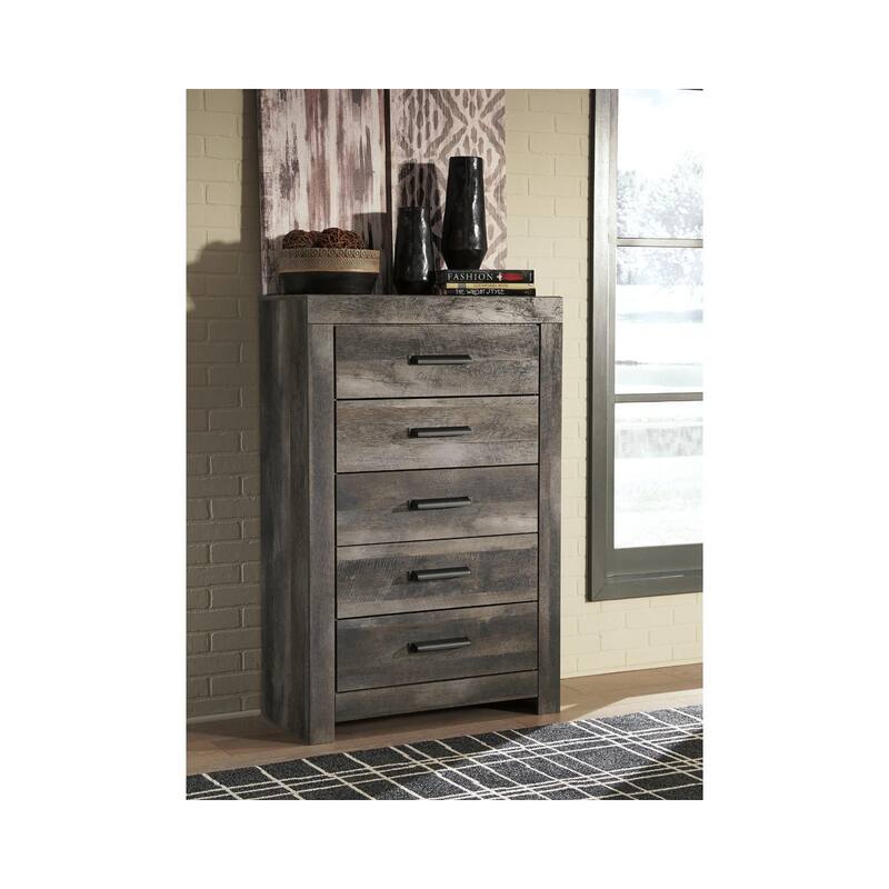 Wynnlow Five Drawer Chest - Casual Style - Gray