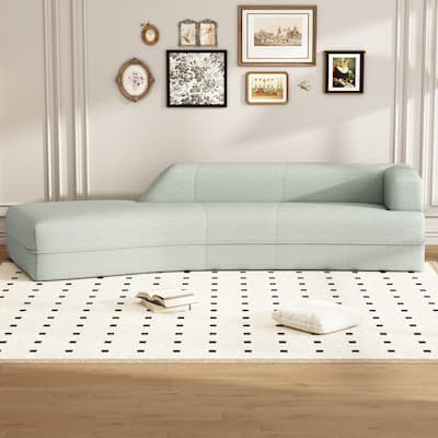 Curved Chaise Lounge Modern Indoor Sofa