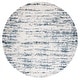 preview thumbnail 8 of 7, SAFAVIEH Hudson Shag Wynne Abstract 2-inch Thick Rug 7' Round - Ivory/Steel Blue - Round
