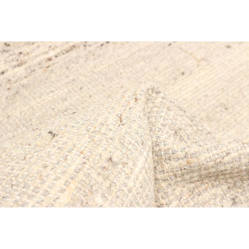 ECARPETGALLERY Braid weave Sienna Tan Wool Rug - 5'0 x 7'11