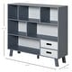 preview thumbnail 7 of 19, HOMCOM 3-Tier Child Bookcase Open Shelves Cabinet Floor Standing Home Office Storage Furniture Shelvin with Drawers