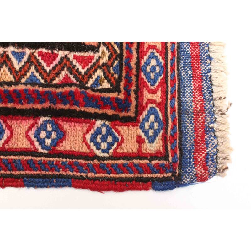 ECARPETGALLERY Hand-knotted Teimani Red Wool Rug - 2'9 x 4'4