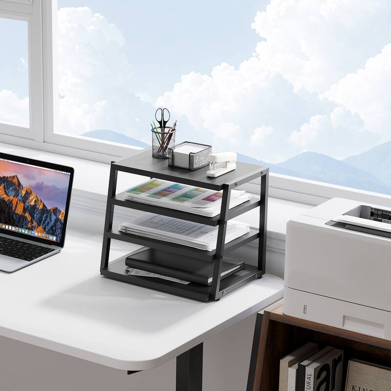 Fenge Desk Organizer, 4 Tier File Organizer for Desk - 14.6x10.5x12.1 inches