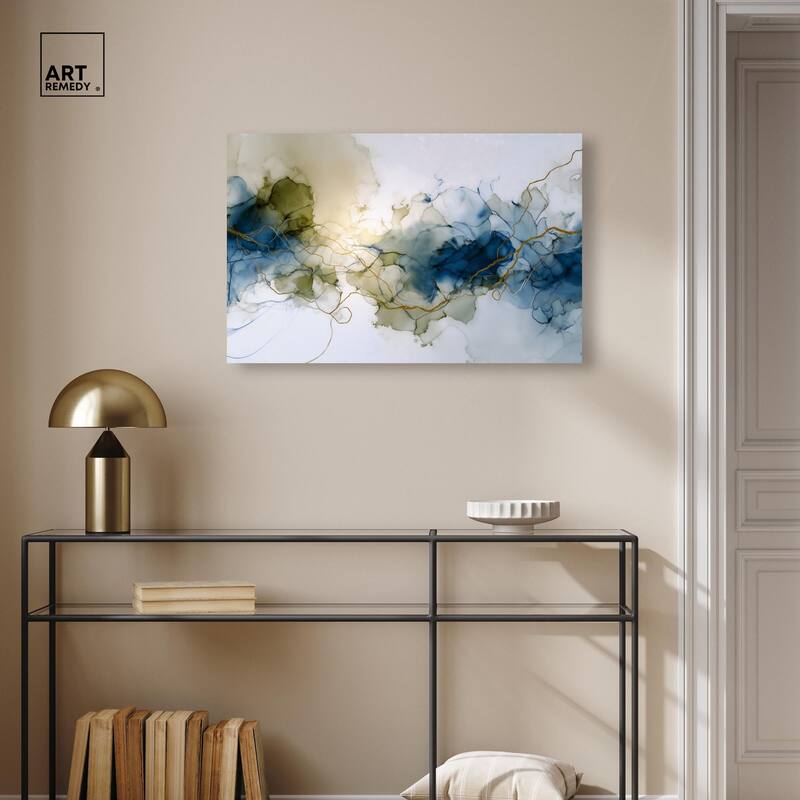 Fluid Geode Canvas by Art Remedy, Gallery Wrapped