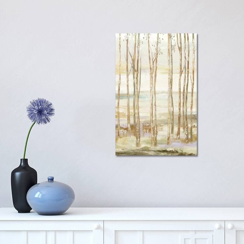iCanvas "White On White Trees" by Allison Pearce Canvas Print - 18x12x1.5