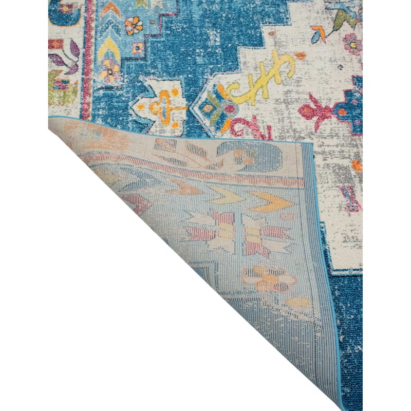 Noori Rug Sapphire Distressed Delma Multicolor Area Rug