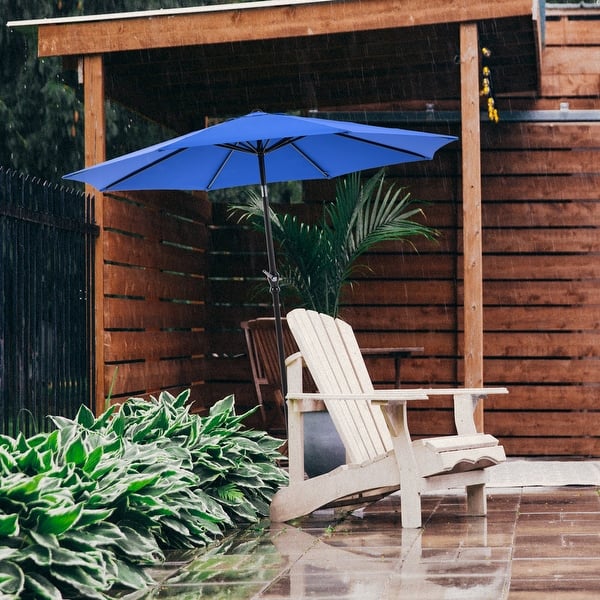 gow to patio table tilt umbrella Treasure Garden 11 ft Octagonal Outdoor (High-Perform ensuring firmness and rustproof while providing you with smooth Tilt Umbrella Umbrella For Patio