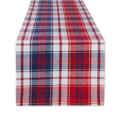 DII Americana Plaid Table Runner