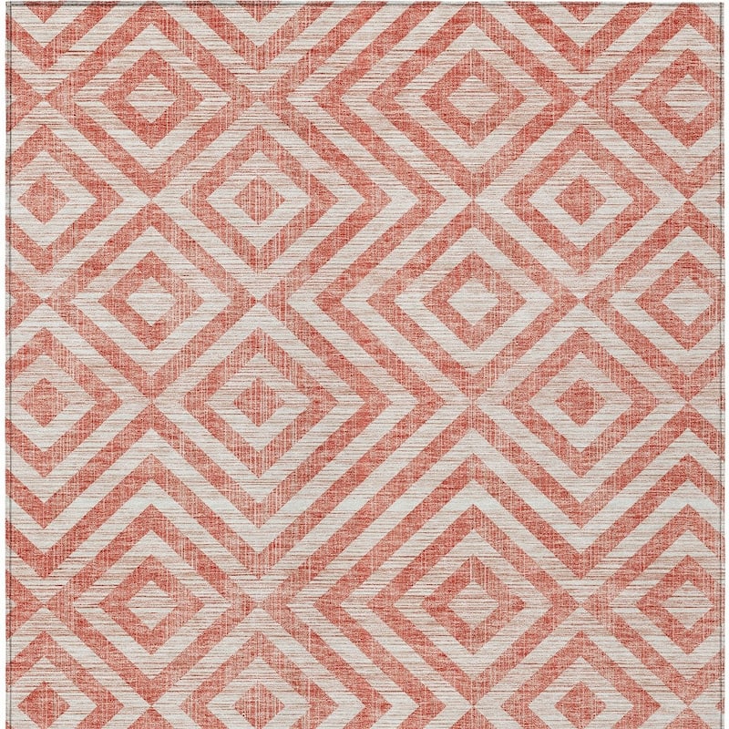 HomeRoots Geometric Transitional Rectangle Outdoor Rug