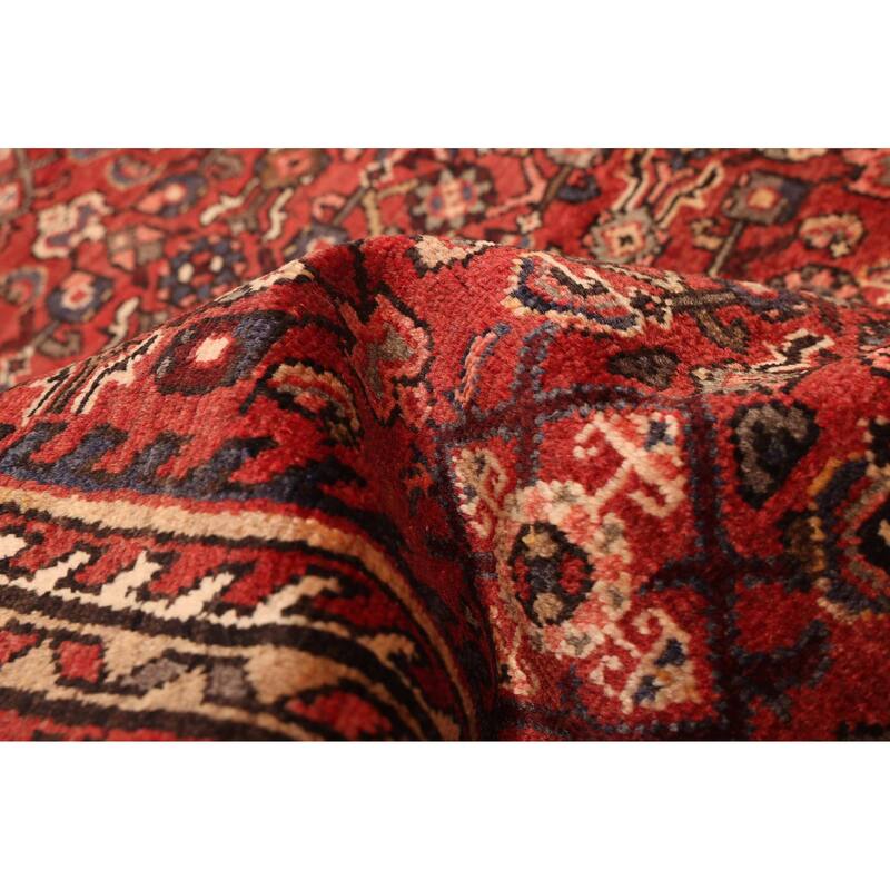ECARPETGALLERY Hand-knotted Andelz Red Wool Rug - 3'8 x 10'6