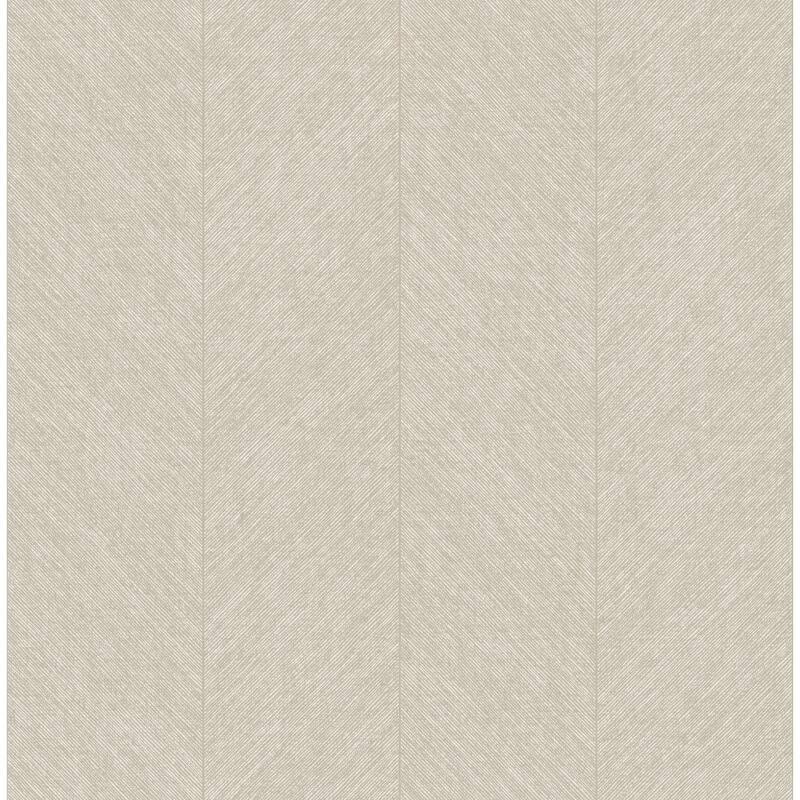 A-Street Prints Kallam Beige Chevron Wallpaper