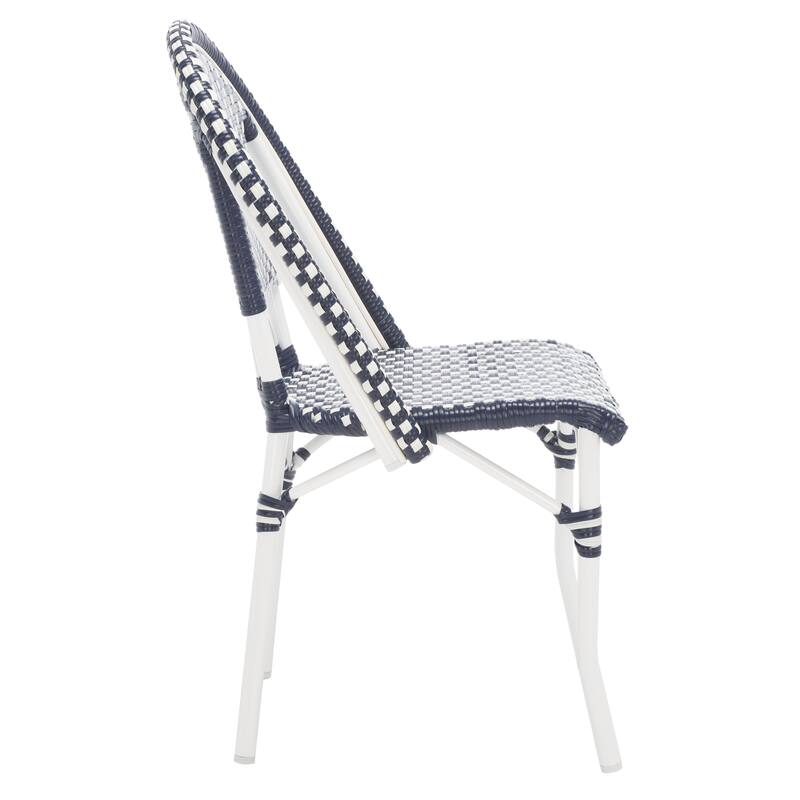 SAFAVIEH Emiliana Outdoor Side Chair Set of 2 (Fully Assembled) - 20Wx35Dx22H