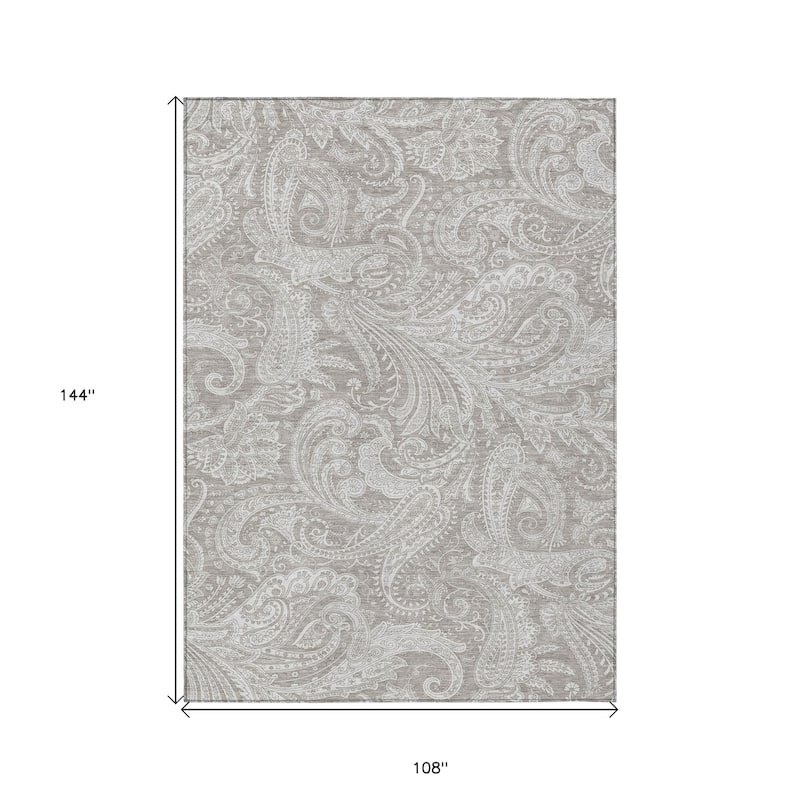 HomeRoots Paisley Transitional Rectangle Outdoor Rug