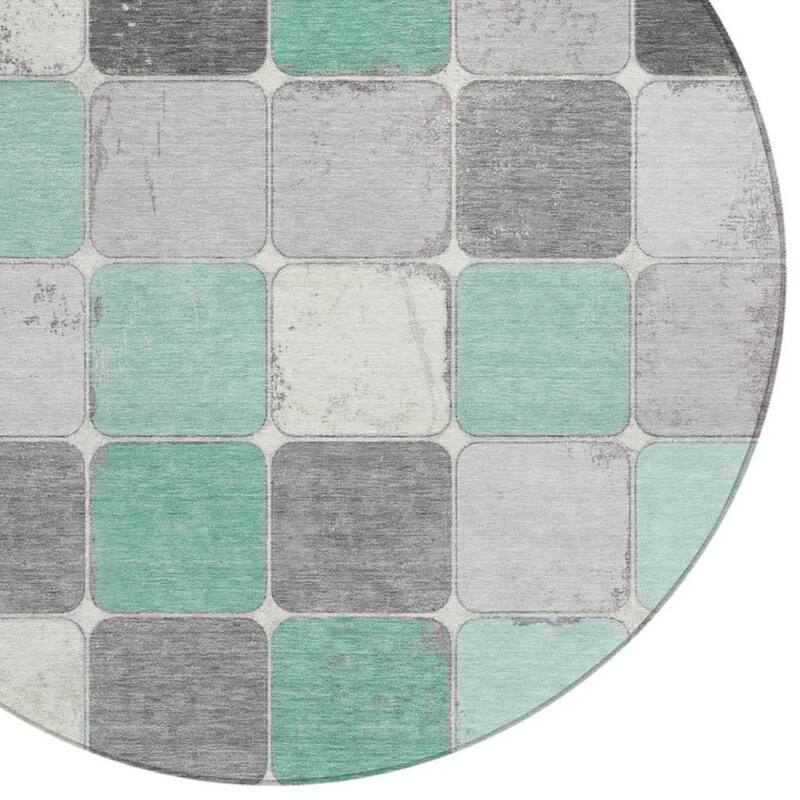 HomeRoots Geometric Transitional Rectangle Outdoor Rug