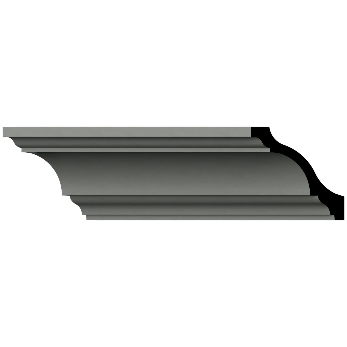 Ekena Millwork Frisco 4 in. D x 5.5 in. W x 96 in. L Polyurethane Crown Moulding