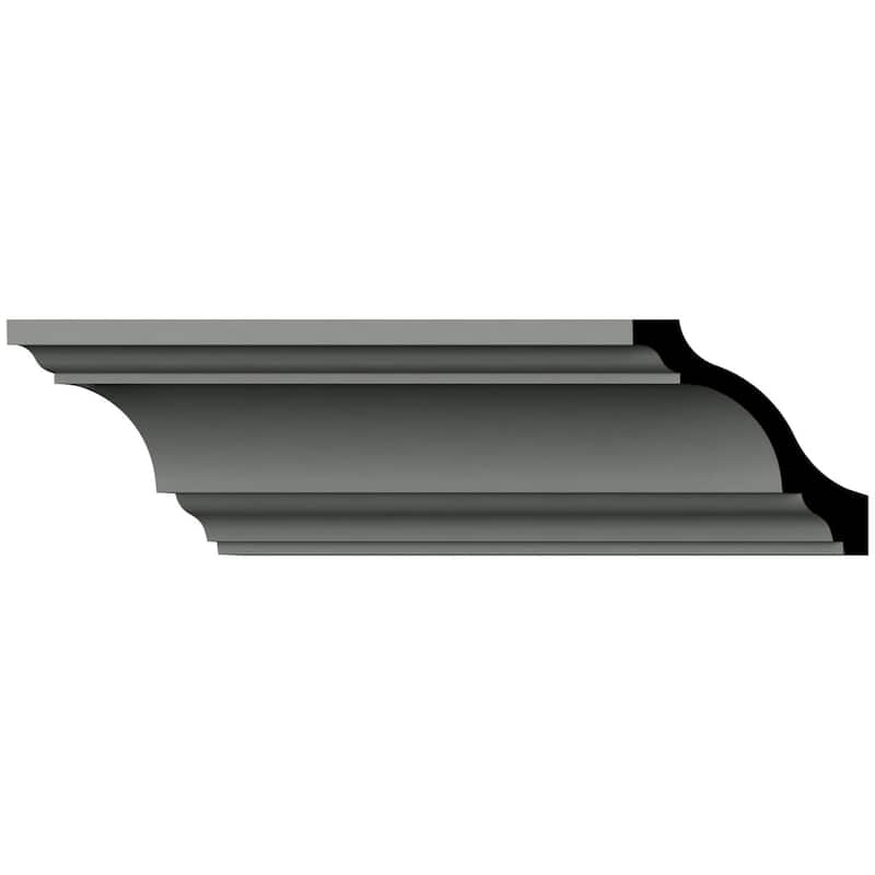 4"H x 4"P x 6 5/8"F x 96"L Austin Crown Moulding - 1-Pack