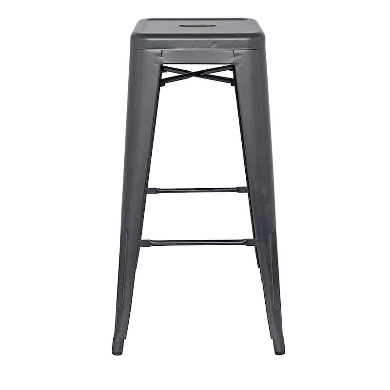 NPD Furniture Metropolis Metal Backless Bar Stool (Set of 4)