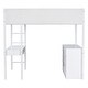 preview thumbnail 79 of 82, Teddy Fleece Wood Loft Bed with Shelves, Storage Bed Frame with Drawers and Desk, for Kids Boys Girls Teens