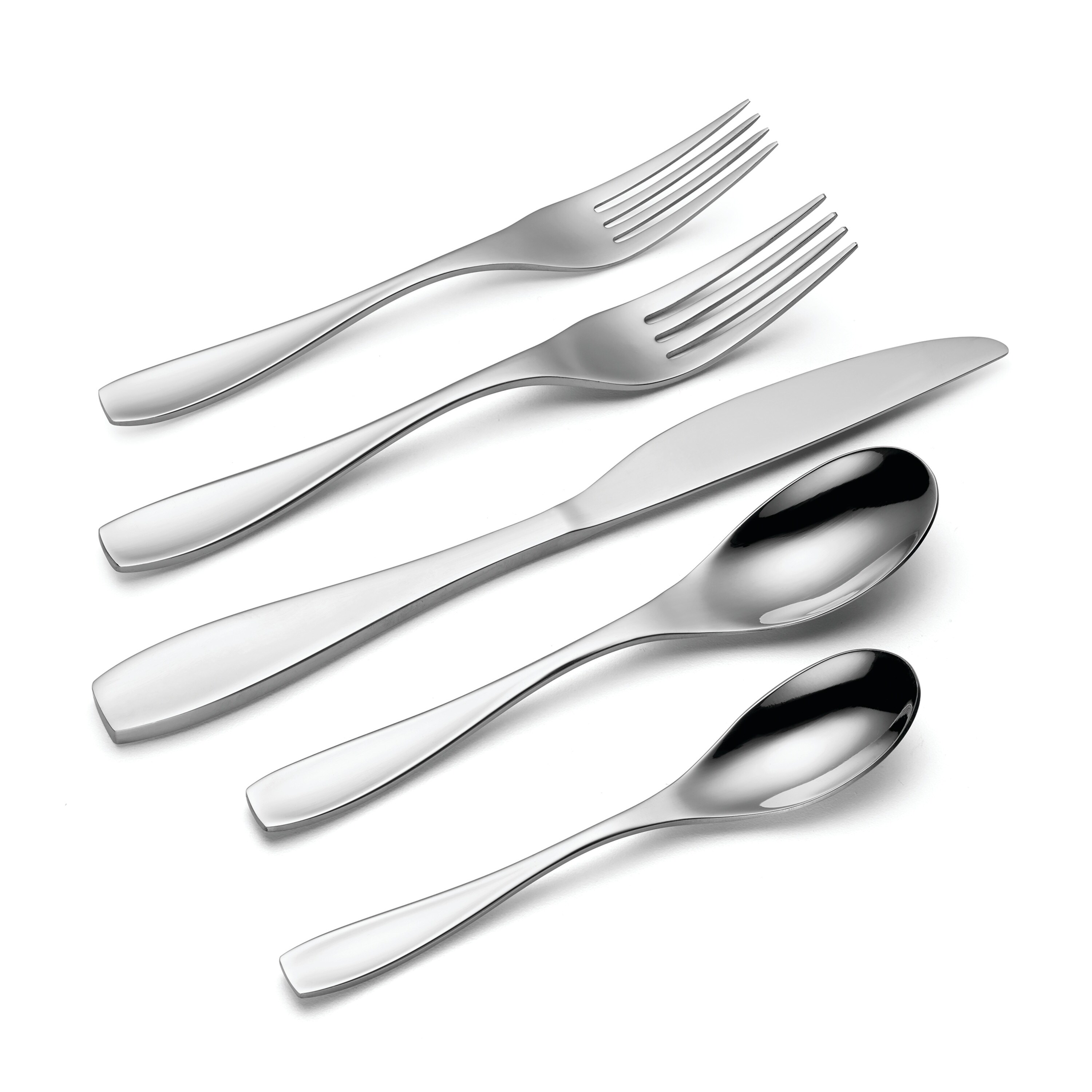 Oneida Calm 45 Piece Everyday Flatware Set, Service For 8 - Bed