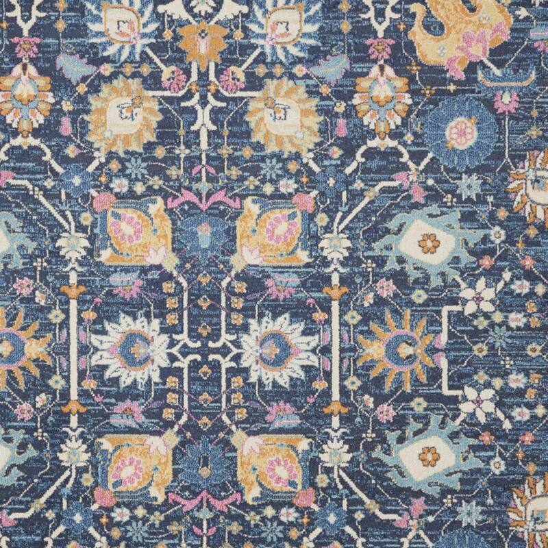 HomeRoots Floral Bohemian Rectangle Area Rug - 144.00 in. x 108.00 in. x 0.50 in.