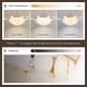 preview thumbnail 7 of 8, 48" Smart Gold Retractable Ceiling Fan with LED Light&Shell Crystal Shade - 48''