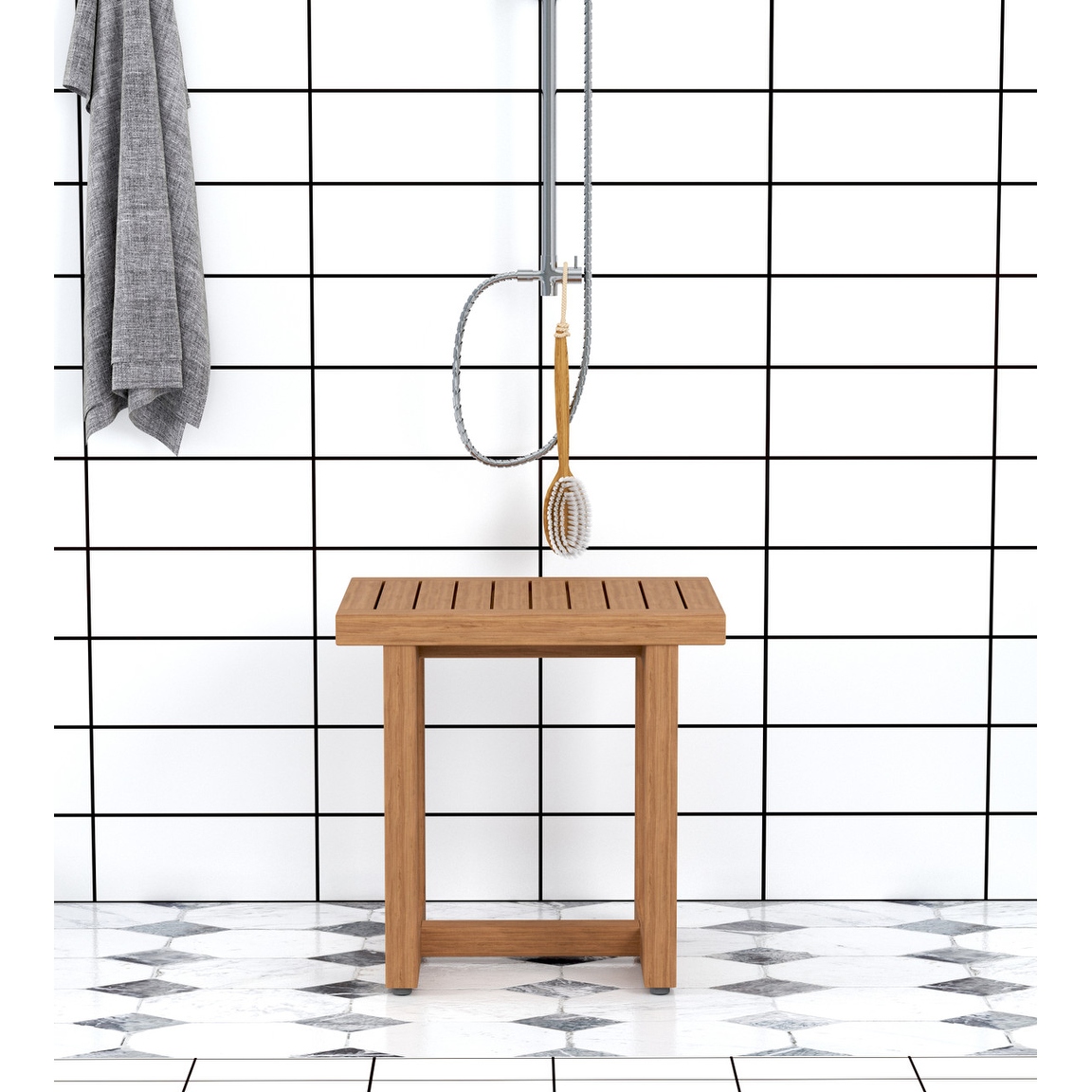 Teak shower bench hot sale bed bath and beyond