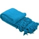 preview thumbnail 50 of 175, Knitted Tweed Couch Throw 50" x 60" - Mediterranean Blue