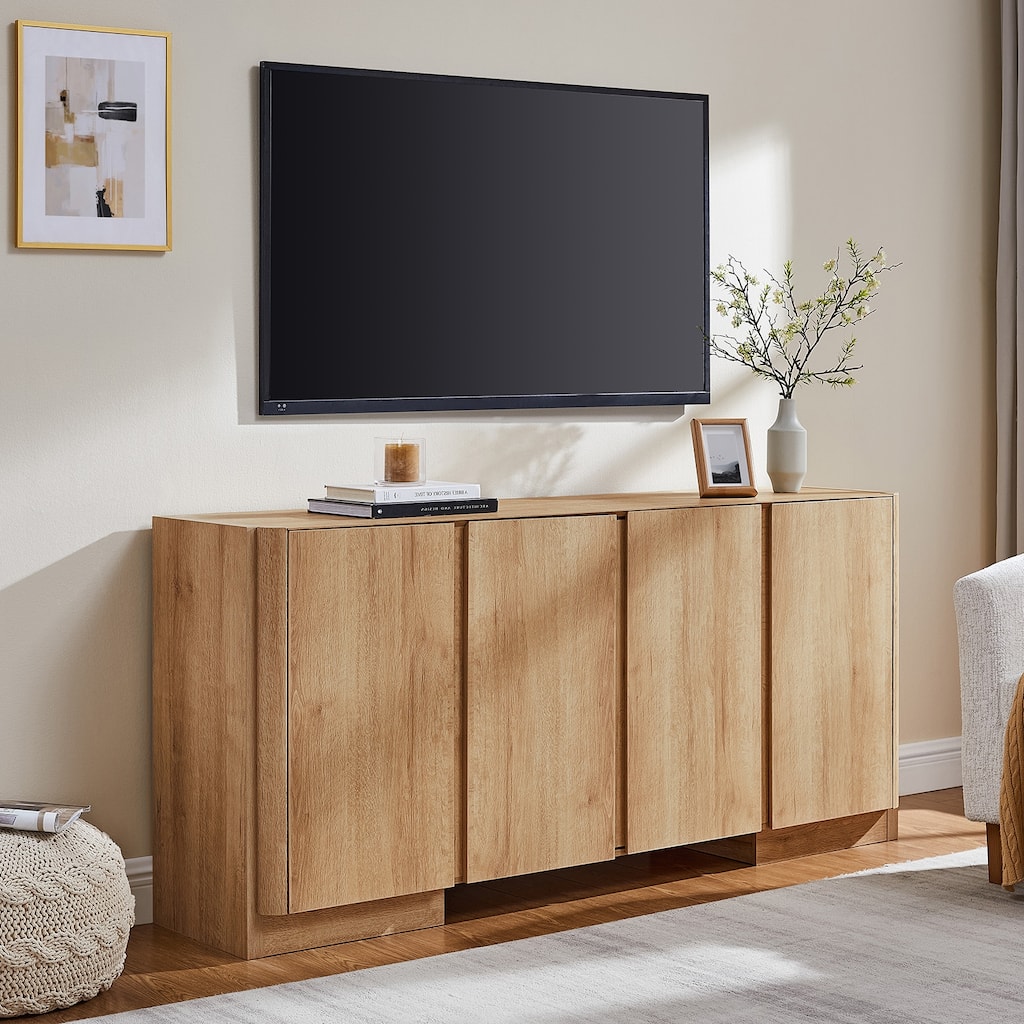 Modern TV Stand, Entertainment Center, Media Console for TVs Up to 75"
