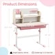 preview thumbnail 4 of 6, Kids Study Desk Height Adjustable Writing Table w/ Tilt Desktop