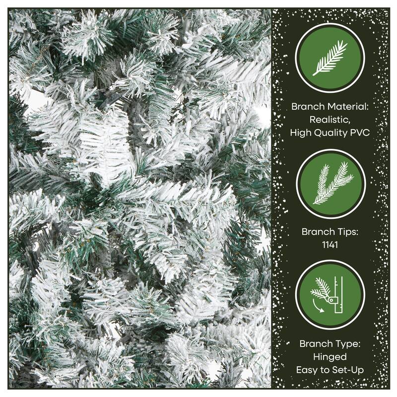 National Tree Company 9 ft. Acacia Flocked Tree - 9 Foot