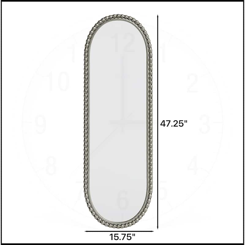 Iron Art Oval Retro Mirror, Antique Effect