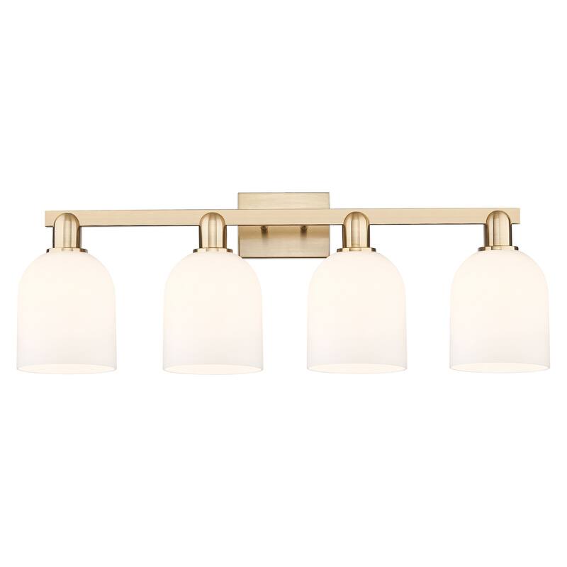 Innovations Lighting 716-4W-12-33 Bella Vanity Bella 4 Light 33" Wide - Champagne Bronze / White