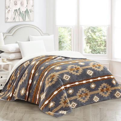 Southwest faux fur comforter